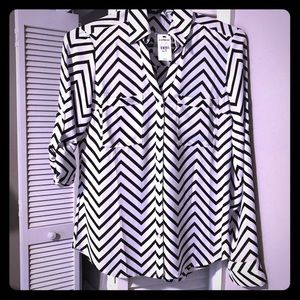 Express chevron portofino shirt